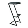 Modern Bar Stool with Upholstered Seat