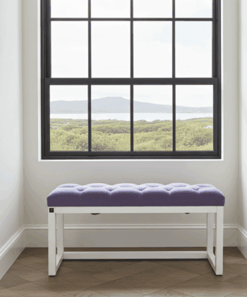 Lavender Velvet Visible Bench 100x30cm