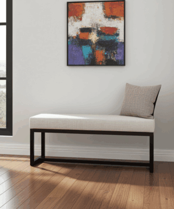 Metal Framed Bench Long UrbanChic – Handmade