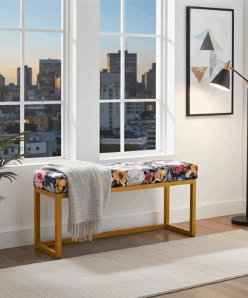 Metal Framed Benches 100x30cm Long UrbanChic