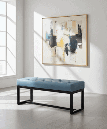 Metal Framed Benches 100x30cm Long UrbanChic