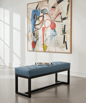 Metal Framed Benches 100x30cm Long UrbanChic