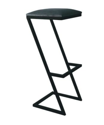 Modern Bar Stool with Upholstered Seat