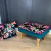 Handcrafted Velvet Footstool