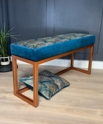 Metal Framed Benches 100x30cm Long UrbanChic