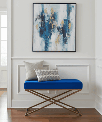 Sapphire X-Frame Bench: Modern Elegance for Irish Homes