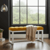 Sunburst Velvet Visible Bench 100x30cm – White Alder