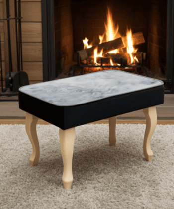 Velvet Footstool 60x40cm – Custom Comfort and Timeless Style
