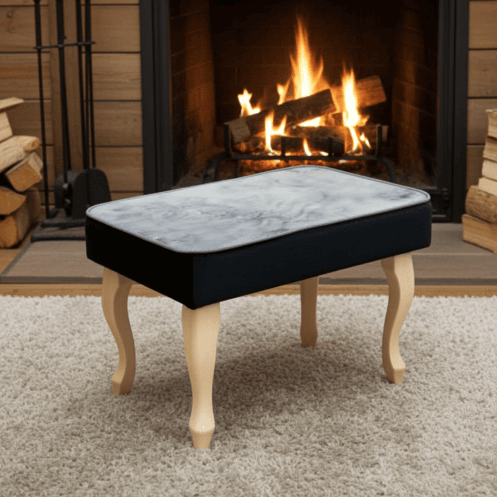 Velvet Footstool 60x40cm – Custom Comfort and Timeless Style