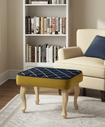 Velvet Footstool 60x40cm – Custom Elegance for Irish Interiors