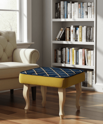 Velvet Footstool 60x40cm – Custom Elegance for Irish Interiors