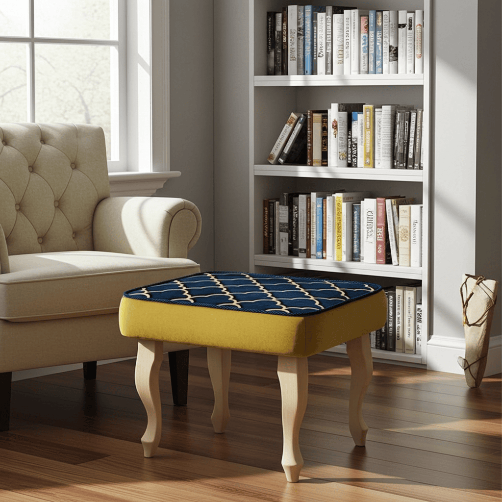 Velvet Footstool 60x40cm – Custom Elegance for Irish Interiors