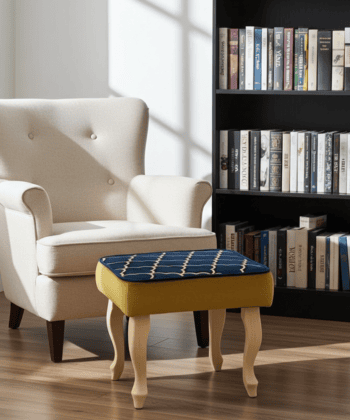 Velvet Footstool 60x40cm – Custom Elegance for Irish Interiors
