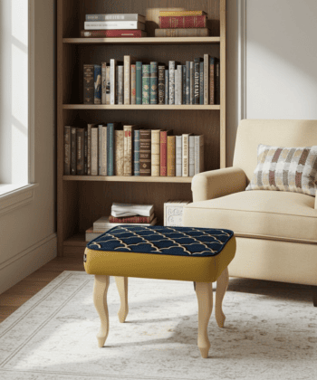 Velvet Footstool 60x40cm – Custom Elegance for Irish Interiors
