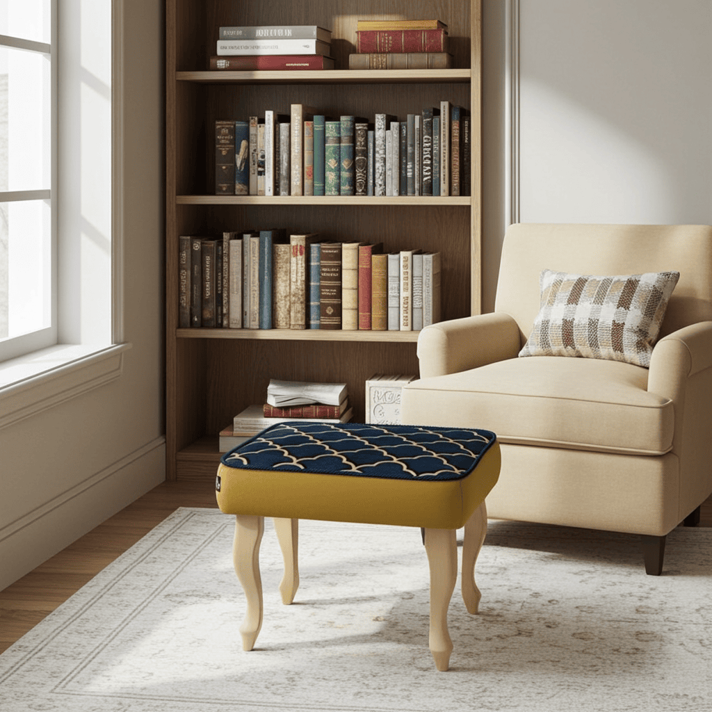 Velvet Footstool 60x40cm – Custom Elegance for Irish Interiors