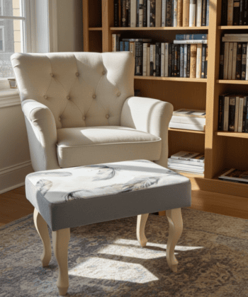 Velvet Footstool 60x40cm – Customisable Comfort and Style