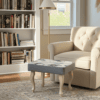 Velvet Footstool 60x40cm – Customisable Comfort and Style