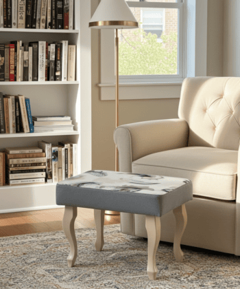 Velvet Footstool 60x40cm – Customisable Comfort and Style