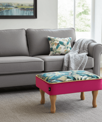 Velvet Footstool 60x40cm – Handcrafted Luxury for Every Room