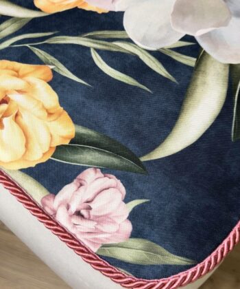 Velvet Footstool – Handcrafted Versatility for Modern Homes