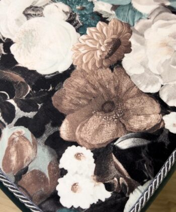 Velvet Footstool – Handcrafted Versatility for Modern Homes