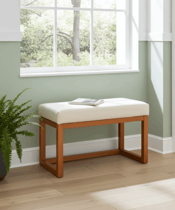 Premium Wooden-Framed Bench Handcrafted Irish Furniture
