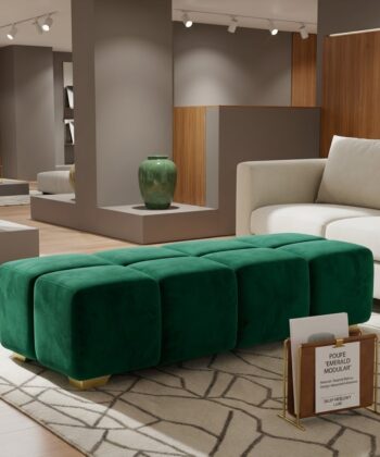 Bubble Pouffe & Ottoman Bench (3 Modular Sizes & Custom Options)