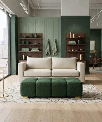Bubble Pouffe & Ottoman Bench (3 Modular Sizes & Custom Options)