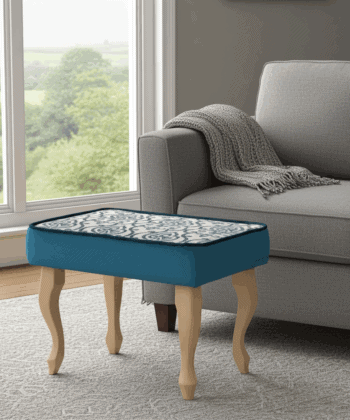 Elegant Accent Footstool for Sophisticated Interiors