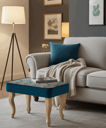 Elegant Accent Footstool for Sophisticated Interiors