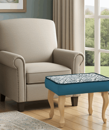 Elegant Accent Footstool for Sophisticated Interiors