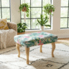Flamingo Paradise Velvet Pouffe is the Ultimate Tropical Statement