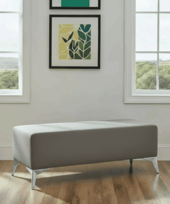 Handmade Velvet Bench with Gold Metal Legs ,Upholstery