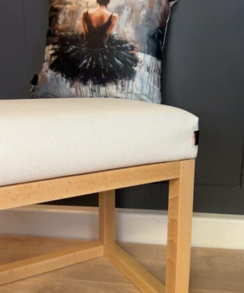 Luxury Wooden-Framed Velvet Bench – PouffeLove Visible Bench