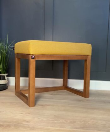 Miredo Wooden-Framed Velvet Bench 60x40cm