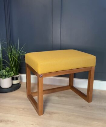 Miredo Wooden-Framed Velvet Bench 60x40cm