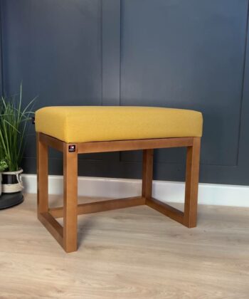 Miredo Wooden-Framed Velvet Bench 60x40cm