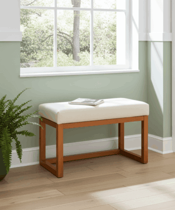 Premium Wooden-Framed Bench Handcrafted Irish Furniture