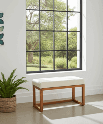 Premium Wooden-Framed Bench Handcrafted Irish Furniture