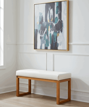 Premium Wooden-Framed Bench Handcrafted Irish Furniture