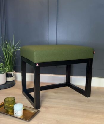 Velvet Bench 60x40cm – Custom Colour Alder Frame, Handmade