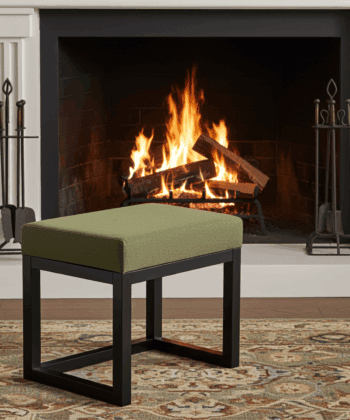 Velvet Bench 60x40cm – Custom Colour Alder Frame, Handmade