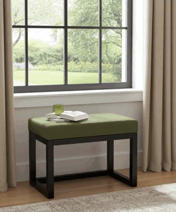Velvet Bench 60x40cm – Custom Colour Alder Frame, Handmade