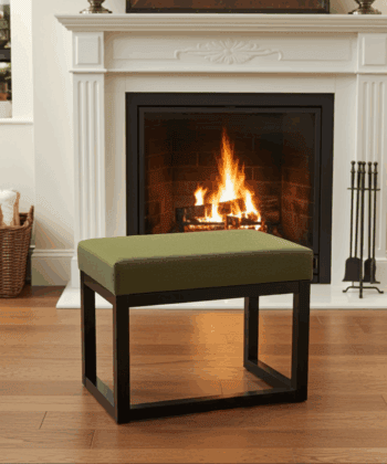Velvet Bench 60x40cm – Custom Colour Alder Frame, Handmade