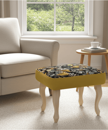 Verona Velvet Footstool – Elegant Accent for Your Home