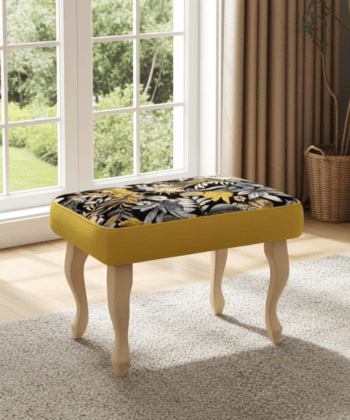 Verona Velvet Footstool – Elegant Accent for Your Home