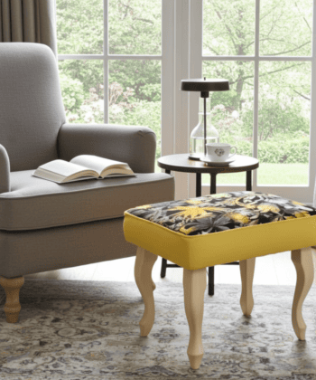 Verona Velvet Footstool – Elegant Accent for Your Home
