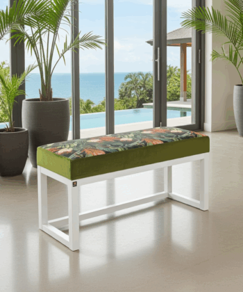 Wooden-Framed Bench100x40cm