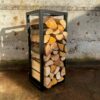 Vertical Tower Firewood Rack – Decorative Log Holder