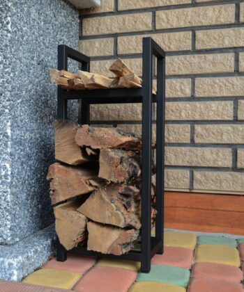 Decorative Fireplace Rack, Firewood Holder, Fireplace Rack Firewood Storage For Indoor Or Outdoor